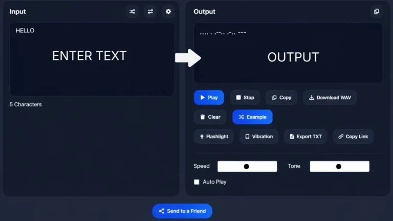 Morse code translator enter text and output image of morse code translator